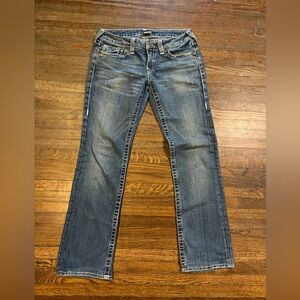 True Religion jeans women size 30 Johnny Big T Made In Usa!! Straight Cut!